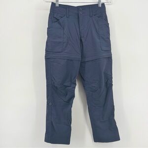 REI Co-op Little Girls Blue‎ Convertible Cargo Pants Size MD 10-12